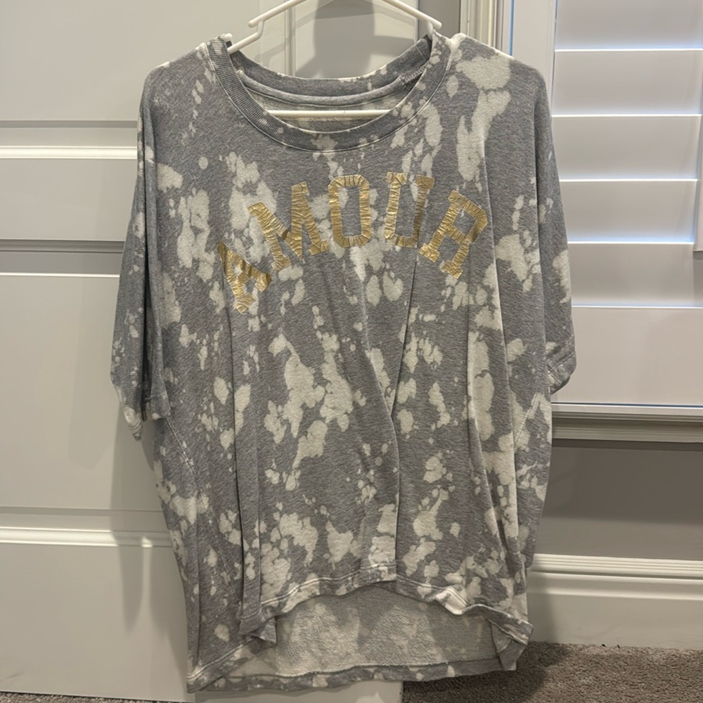 Zadig & Voltaire size xs sweatshirt tee w/ gold letters